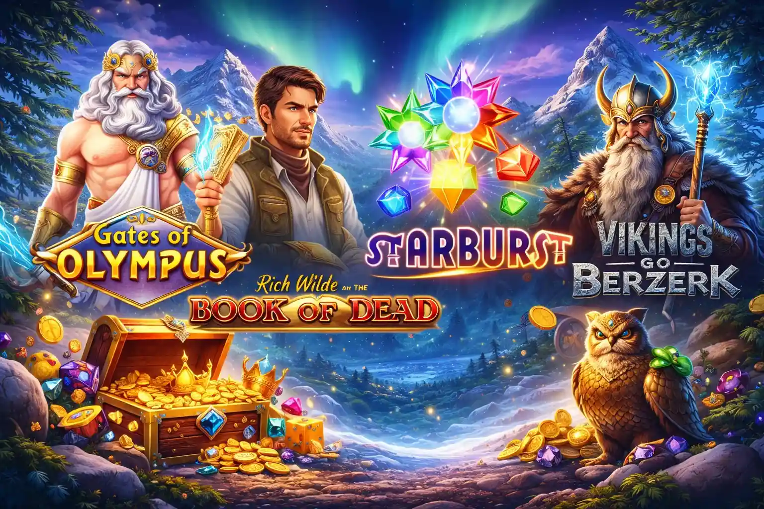 Tunnetut kolikkopelit mobiilikasinossa kuten Starburst ja Book of Dead